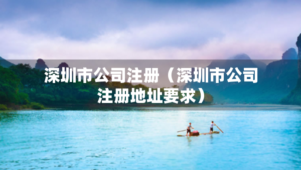 深圳市公司注冊（深圳市公司注冊地址要求）
