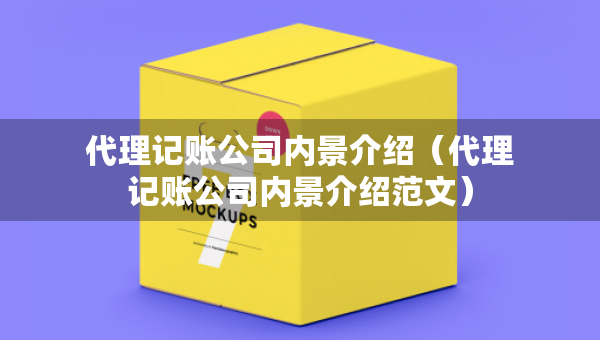 代理記賬公司內(nèi)景介紹（代理記賬公司內(nèi)景介紹范文）