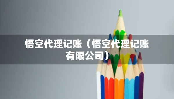 悟空代理記賬（悟空代理記賬有限公司）