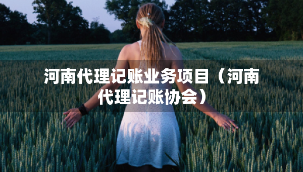 河南代理記賬業(yè)務項目（河南代理記賬協(xié)會）