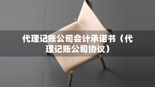 代理記賬公司會計承諾書（代理記賬公司協(xié)議）