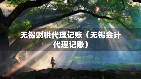 無錫財稅代理記賬（無錫會計代理記賬）