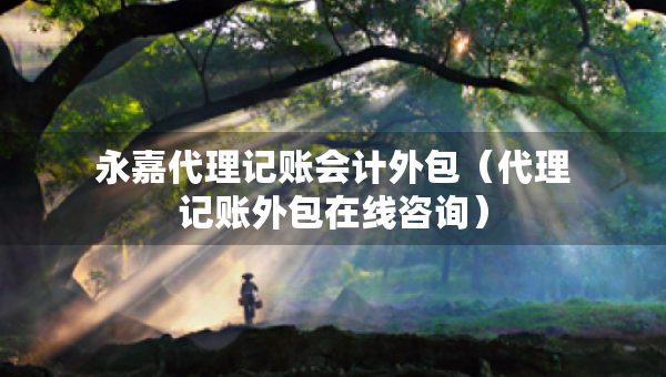 永嘉代理記賬會計外包（代理記賬外包在線咨詢）