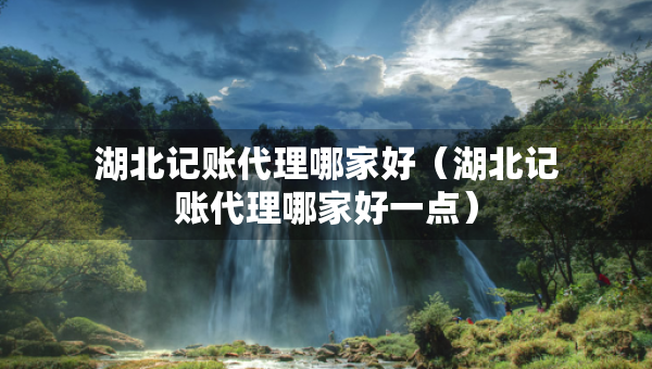 湖北記賬代理哪家好（湖北記賬代理哪家好一點）